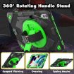 Galaxy Tab S10+/S9+ FE Spider Grip Stand Case (Black Green) - 2
