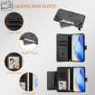 OPPO A5x 5G/4G Multi-Card Leather Wallet Phone Case (Black) - 5