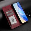OPPO A5x 5G/4G Leather Wallet Case with Multi-Card Slots, Dark Red - 2