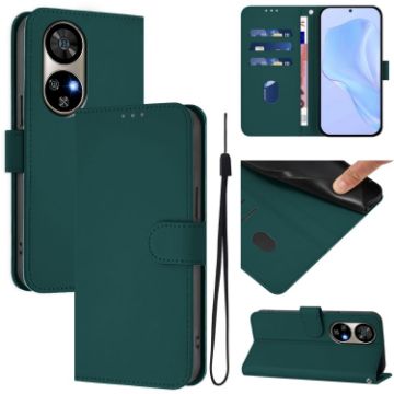 Ulefone Note 17 Pro Leather Case with Lanyard (Dark Green) - 1