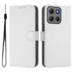Moto G15 Power Skin Leather Case with Lanyard (White) - 2