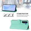 Samsung Galaxy A26 5G Leather Phone Case with Lanyard - Mint Green - 3