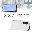 Galaxy A26 5G White Leather Case with Lanyard - 3