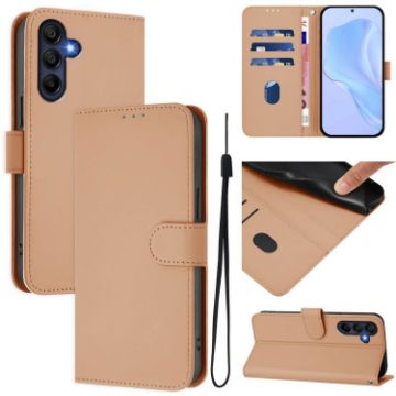Samsung Galaxy A17 5G Leather Case with Lanyard (Nude) - 1