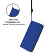 Samsung Galaxy A17 5G Dark Blue Leather Case with Lanyard - 6