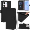 OPPO A5X 4G/5G Leather Phone Case with Lanyard (Black) - 1