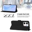 OPPO A5X 4G/5G Leather Phone Case with Lanyard (Black) - 3