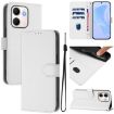 OPPO A5X Leather Case with Lanyard, 4G/5G, Solid White - 1