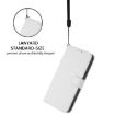 OPPO A5X Leather Case with Lanyard, 4G/5G, Solid White - 6