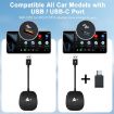 Wired to Wireless CarPlay Adapter - USB Interface, Square (White) - 6