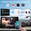 USB Interface Wired to Wireless CarPlay Adapter, Carbon Fiber Square - 2