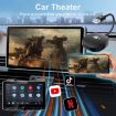 USB Interface Wired to Wireless CarPlay Adapter, Carbon Fiber Square - 4