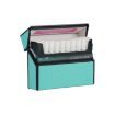 Mint Green Grooved Leather PC Storage Box for IQOS Series E-Cigarette - 1