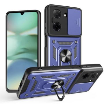 Redmi A5 4G Phone Case Blue - TPU+PC with Sliding Camera Cover - 1
