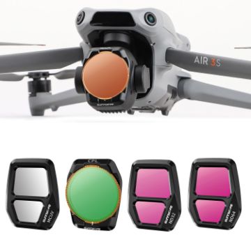 DJI Air 3S Sunnylife 4-in-1 Camera Lens Filter: UV CPL ND32 ND64 - 1