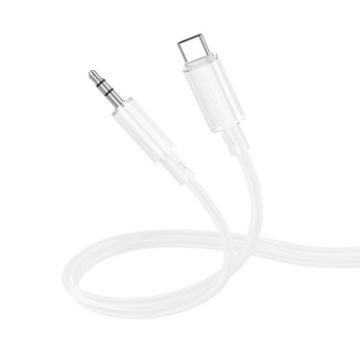 Borofone BL21 Type-C to 3.5mm Audio Cable, 1m, White - 1