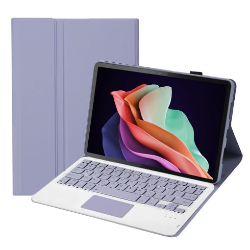 Huawei MatePad SE 10.4 AH13-A Keyboard Case with Touchpad (Lavender White) - 1