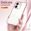 OPPO A5x 5G Transparent Plating Phone Case - Blue - 6