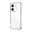 OPPO A5x 5G Transparent Silver Phone Case with Fine Holes - 1