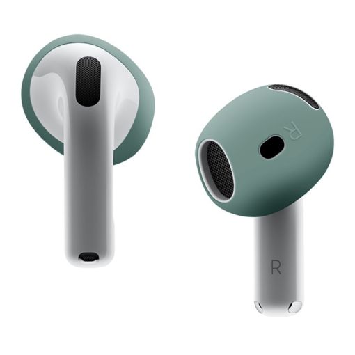 AirPods 4 Dark Green Silicone Ear Cap Protective Case - 1