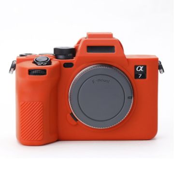 Sony A7 IV Soft Silicone Protective Case - Orange - 1