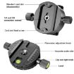 BEXIN QJ-08 Panoramic Rotary Quick Release Clamp Base Mount - 3
