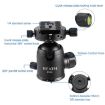 BEXIN RC334 Carbon Fiber Tripod with K44 Panoramic BallHead - 5