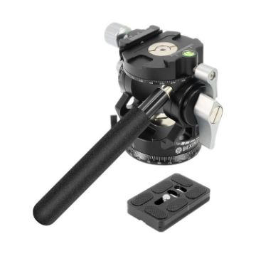 BEXIN DT-02R/S 2D 720 Panorama Tripod Fluid Drag Head with QR Plate - 1