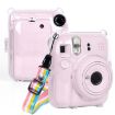 Instax Mini 12 Crystal Hard Case Camera Bag with Strap (Transparent) - 1