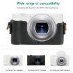 Sony ZV-1F Full Body Leather Camera Case with Strap - Black - 2