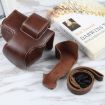 Nikon Z50/Z30 Magnetic Leather Camera Case Bag with Strap (Coffee) - 4