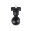 ABS Ball Head Adapter Mount: 25mm 1/4 inch Screw (Black) - 1