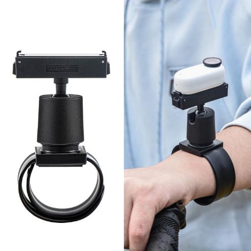 Insta360 GO 3S/3 STARTRC Silicone Wristband Snap Ring Adapter (Black) - 1