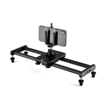YELANGU L140T-A 40cm Carbon Fiber Slide Rail with Phone Clamp - 1