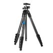 BEXIN TA255-BS30 Black Aluminum Collapsible Camera Tripod with Head - 1