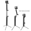 3-Way Monopod Selfie Stick for GoPro, Insta360, DJI Cameras (Black) - 6