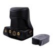 Canon EOS M200 Full Body Camera PU Leather Case Black with Strap - 4
