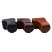 Canon EOS M200 Leather Case Bag with Strap (15-55mm, Coffee) - 2