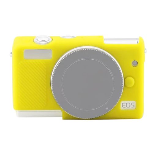 Yellow Soft Silicone Protective Case for Canon EOS M200 - 1