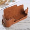 PU Leather Camera Half Case for FUJIFILM X-E3, 1/4" Thread, Brown - 3