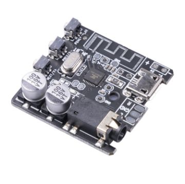 DIY Bluetooth 5.0 MP3 Player Wireless Audio Receiver Module (Black) - 1