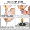 RCSTQ Dual-Color Retractable Joystick for DJI FPV Drone Remote Control - 3