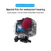 DJI Osmo Action 5 Pro/4/3 Purple Diving Lens Filter Housing - 3