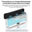 DJI Osmo Action 5 Pro Tri-Slot Battery Charger Storage Box Black - 3
