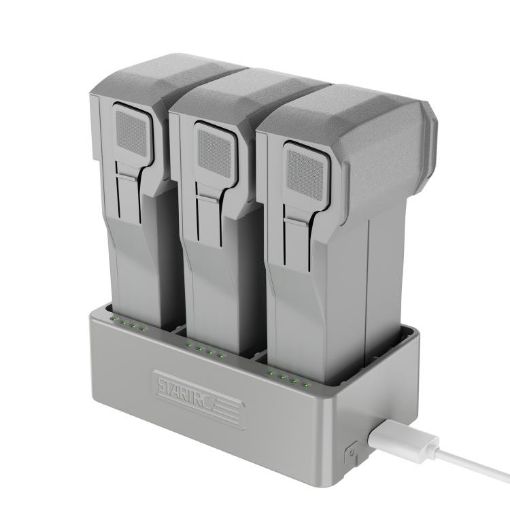 DJI Mini 3 Pro STARTRC 3-in-1 Charging Butler Battery Charger Grey - 1
