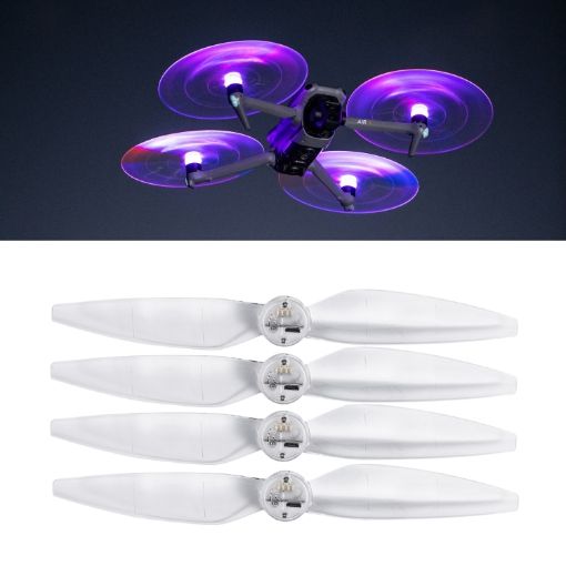 DJI Air 3 STARTRC LED Flash Lamp Propellers (Low Noise, Transparent) - 1
