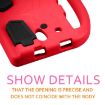 Galaxy 8" Shockproof EVA Bumper Case with Handle & Holder (Red) - 5