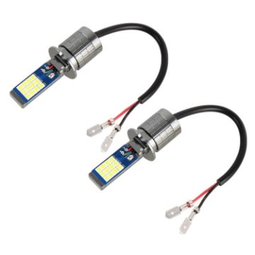 H3 2 PCS DC12-24V Car Fog Lights 24LEDs SMD-3030 Lime Light - 1
