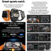 ZW59 1.95" Orange Sports Smart Watch, BT Call, Blood Oxygen/HR Monitor - 4
