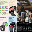 LC88 2" Square Screen Smart Watch, Health Monitoring, BT Call (Black) - 5